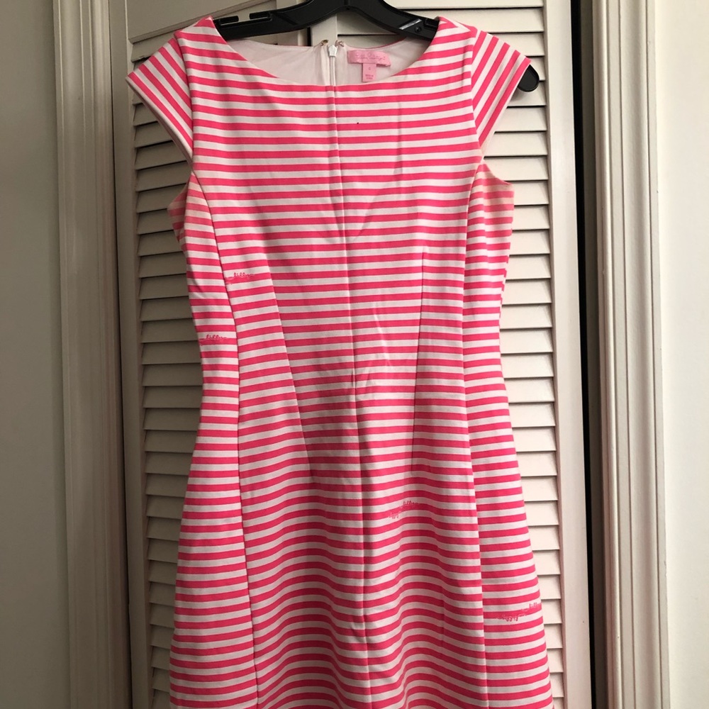 Striped Lilly Pulitzer capped sleeve dress